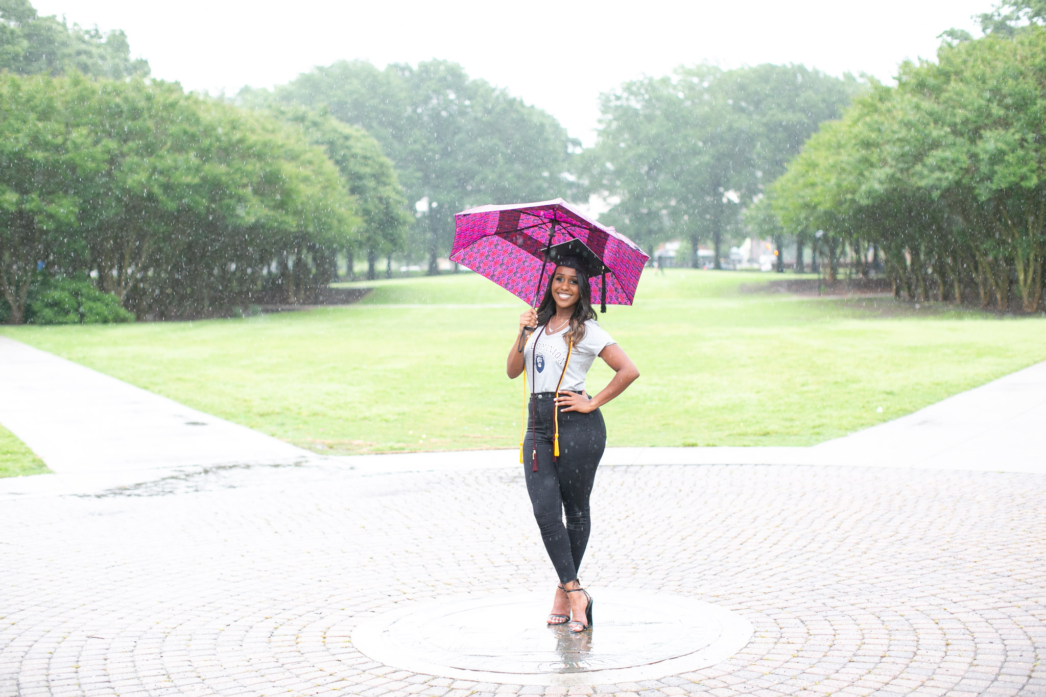 old dominion university grad taking photos