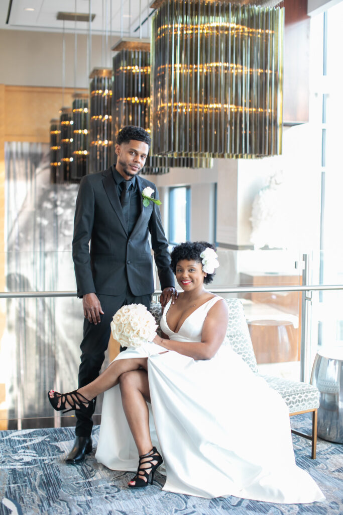 bride and groom at Norfolk main